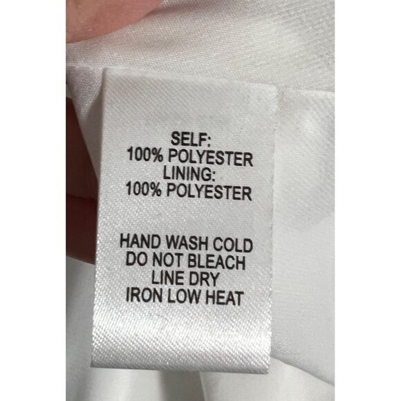 Lulus Blue & White Floral Fit & Flare‎ Babydoll Dress V-Neck Sleeveless Size S - Picture 8 of 11